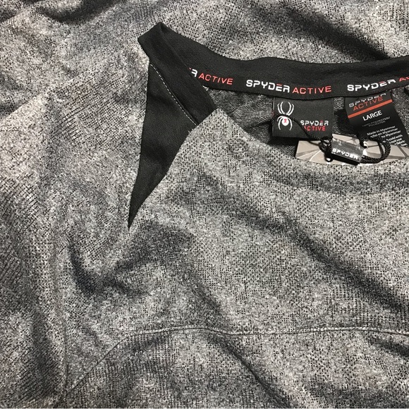 Spyder Active Charcoal/Black Quick Dry Short Sleeve T-Shirt - Picture 3 of 8